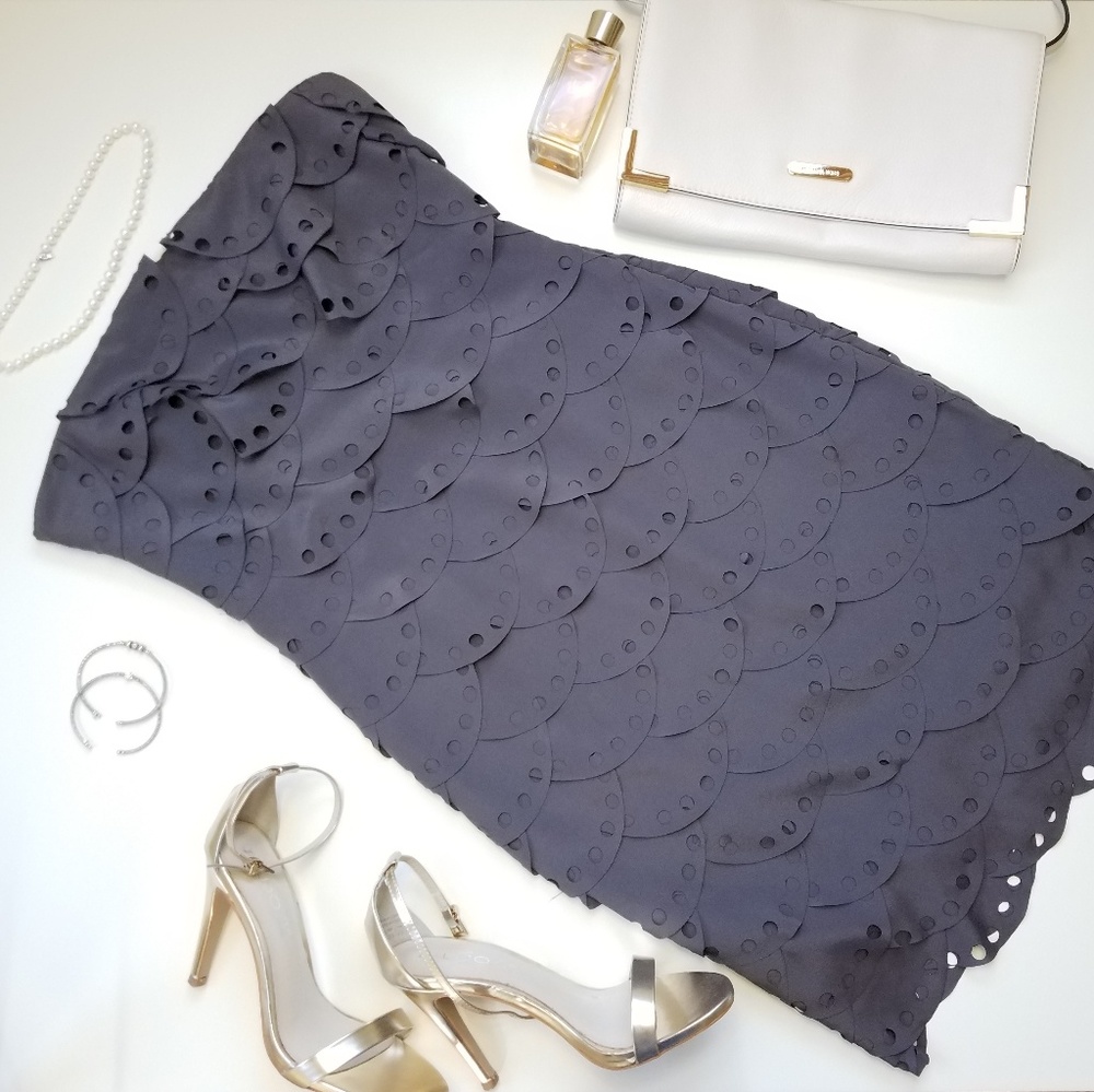 Alessandro Miele laser cut cocktail dress